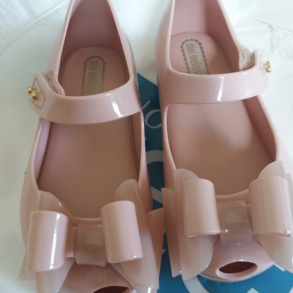 🚫🚫SOLD🚫🚫Mini Melissa pink shoes size 8 - Picture 3 of 6